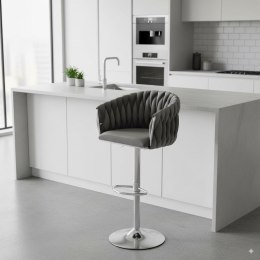 Hoker barowy Cofton Chrom grafitowy Velvet