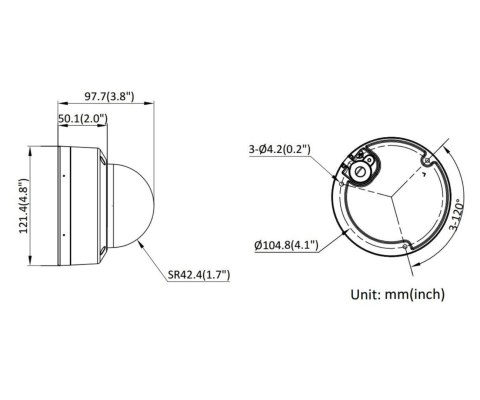 KAMERA WANDALOODPORNA IP DS-2CD1141G2-LIU(2.8MM)/PL Smart Hybrid Light - 4 Mpx Hikvision