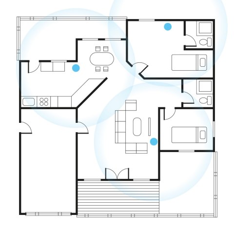 Repeater - wzmacniacz sieci bezprzewodowej 2.4+5 GHz Rebel