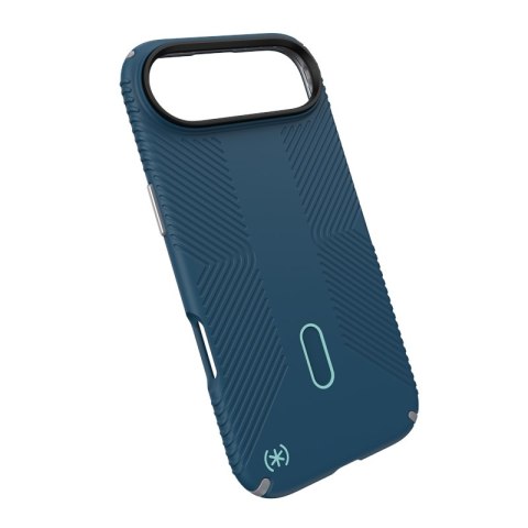 Speck Presidio2 Grip ClickLock & MagSafe - Etui iPhone Air (Deep Sea / Silver Metallic / Spell Blue)