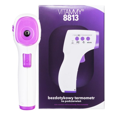 VITAMMY 8813 WRZOSOWY Termometr bezdotykowy na podczerwień, szybki i precyzyjny