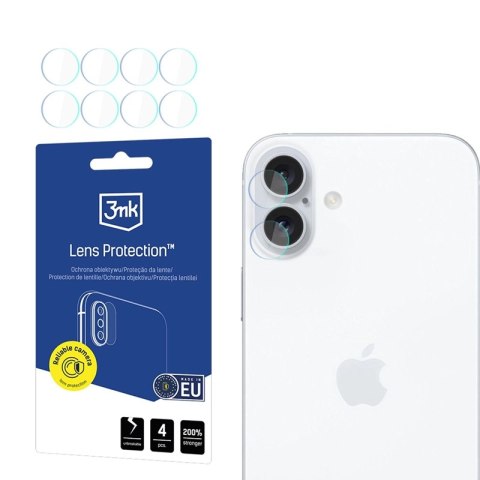 3mk Lens Protection - Szkło na obiektyw aparatu iPhone 17 (4 zestawy)