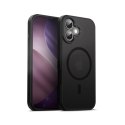 Crong Hybrid Frost MAG Cover - Etui MagSafe iPhone 17 (czarny)