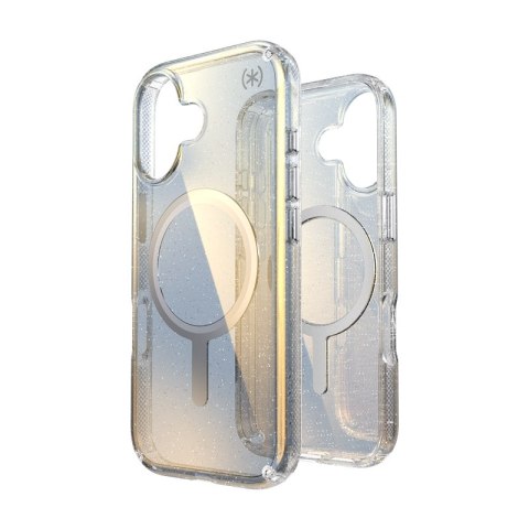 Speck Presidio Lux MagSafe - Etui iPhone 17 (Hyper Mirror Glitter / Silver Metallic)