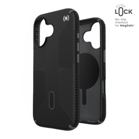 Speck Presidio2 Grip ClickLock & MagSafe - Etui iPhone 17 (Black / Slate Grey / White)