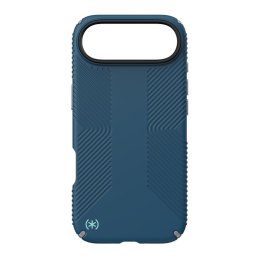 Speck Presidio2 Grip MagSafe - Etui iPhone Air (Deep Sea / Silver Metallic / Spell Blue)
