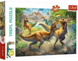 Walczące Tyranozaury | Puzzle 160el. | Trefl