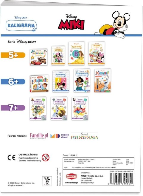 Ameet: DISNEY Uczy: Myszka Miki - Kaligrafia