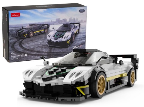 Autko 1:28 Pagani Zonda R Klocki Biały RASTAR
