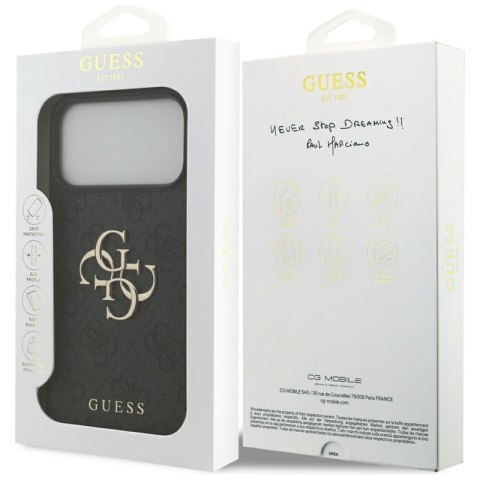 Guess 4G Big Logo - Etui iPhone 17 Pro Max (czarny)
