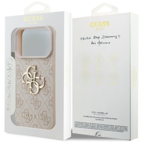 Guess 4G Big Logo - Etui iPhone 17 Pro (różowy)