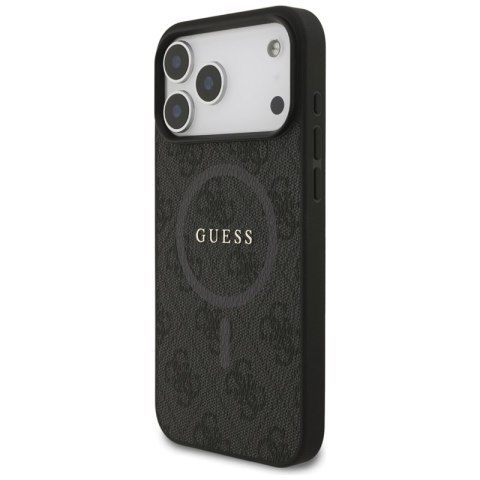 Guess 4G Ring Classic Logo MagSafe - Etui iPhone 17 Pro Max (czarny)