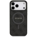 Guess 4G Ring Classic Logo MagSafe - Etui iPhone 17 Pro Max (czarny)