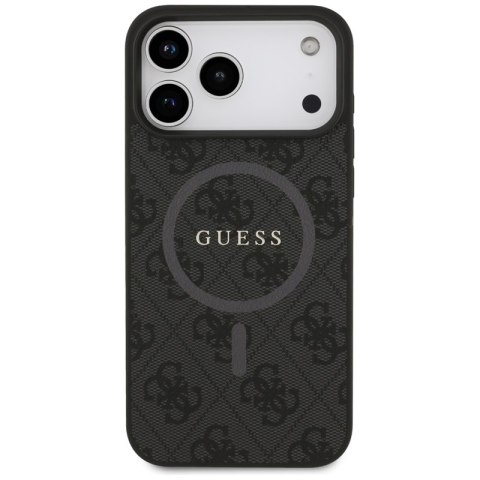 Guess 4G Ring Classic Logo MagSafe - Etui iPhone 17 Pro Max (czarny)