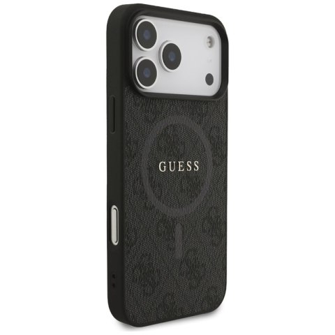Guess 4G Ring Classic Logo MagSafe - Etui iPhone 17 Pro Max (czarny)