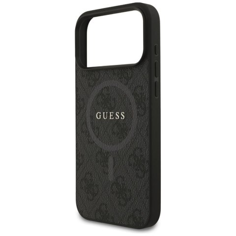 Guess 4G Ring Classic Logo MagSafe - Etui iPhone 17 Pro Max (czarny)
