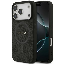 Guess 4G Ring Classic Logo MagSafe - Etui iPhone 17 Pro (czarny)