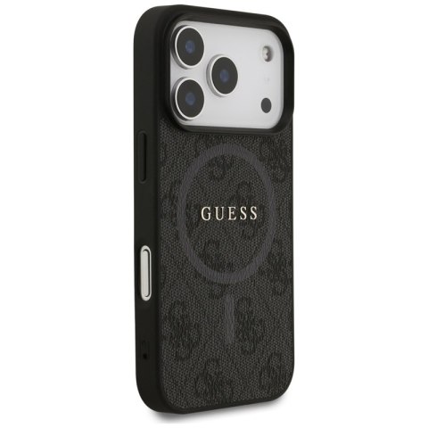 Guess 4G Ring Classic Logo MagSafe - Etui iPhone 17 Pro (czarny)