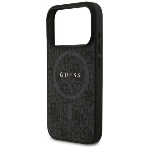 Guess 4G Ring Classic Logo MagSafe - Etui iPhone 17 Pro (czarny)