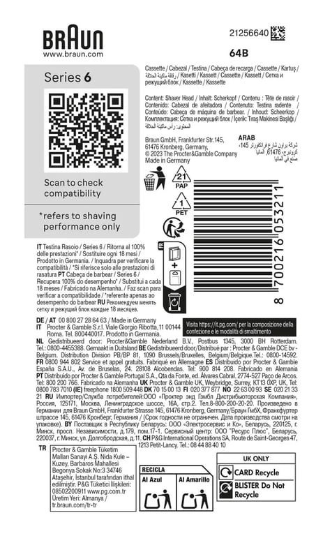 Braun Series 5 64 B Głowica goląca