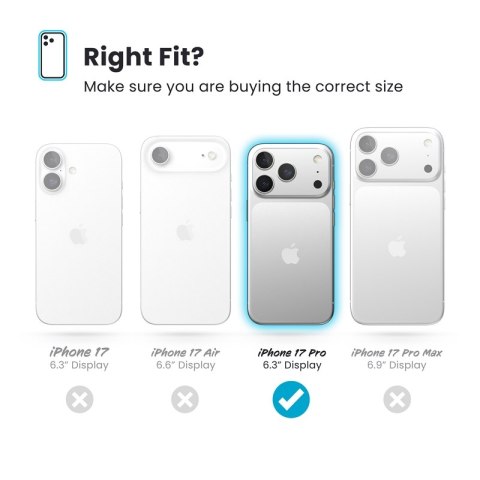 Speck Presidio Perfect Clear MagSafe - Etui iPhone 17 Pro (Clear / Silver)