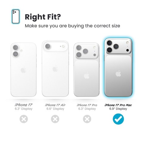 Speck Presidio2 Grip ClickLock & MagSafe - etui na iPhone'a 17 Pro Max (czarne / szare / białe)