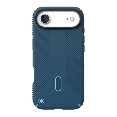 Speck Presidio2 Grip ClickLock & MagSafe - Etui iPhone Air (Deep Sea / Silver Metallic / Spell Blue)