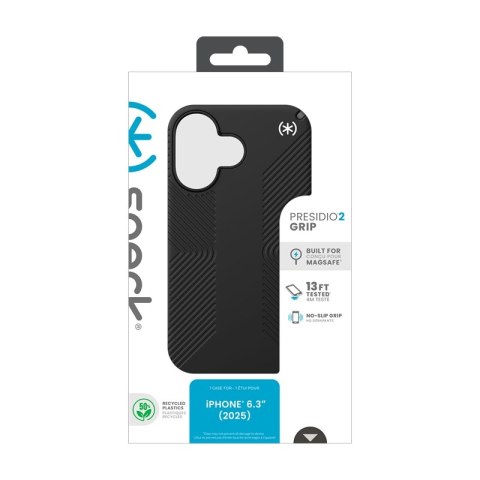 Speck Presidio2 Grip MagSafe - Etui iPhone 17 (Black / Slate Grey / White)
