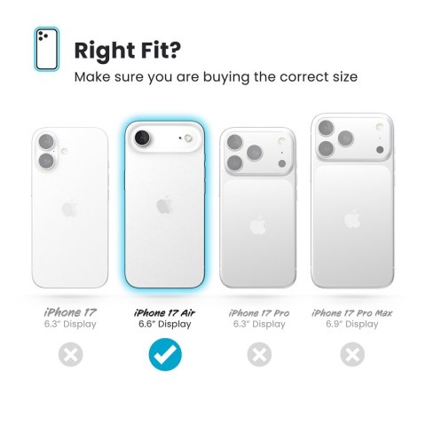 Speck Presidio2 Grip MagSafe - Etui iPhone Air (Deep Sea / Silver Metallic / Spell Blue)