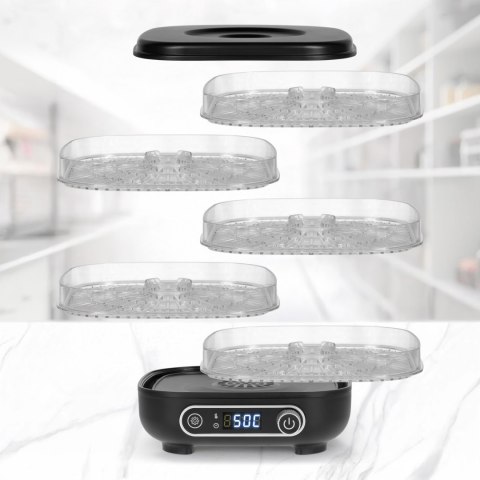 Suszarka do grzybów , warzyw , owoców , 300W , 5 sit , wyświetlacz , termoobieg , TEESA