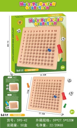 Tablica Edukacyjna do Nauki Mnożenia