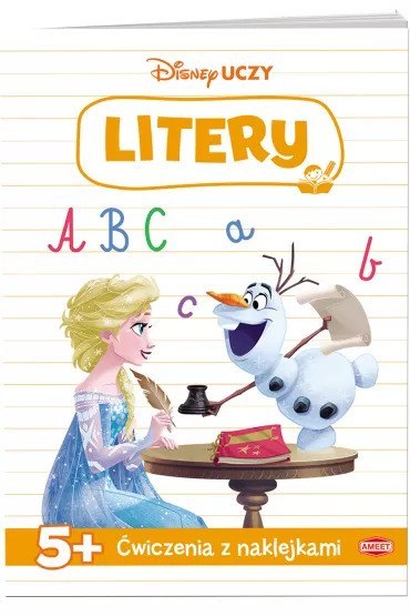 Ameet: DISNEY Uczy - Kraina Lodu. Ćwiczenia z Naklejkami. Litery
