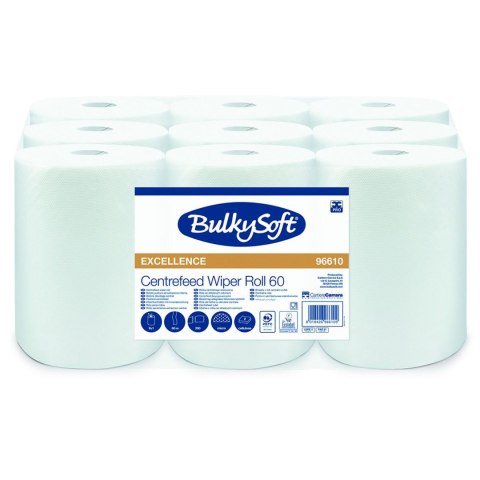 BULKYSOFT PREMIUM MINI Ręcznik papierowy 60 m, 9 rolek, biały