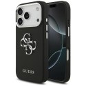 Guess Grained Big 4G Classic Logo - Etui iPhone 17 Pro (czarny)