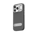 Moshi Kameleon MagSafe - Etui iPhone 17 Pro z funkcją podstawki (Midnight Gray)