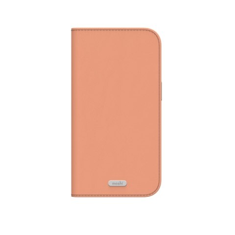 Moshi Overture MagSafe - Skórzane etui 3w1 z klapką iPhone 17 Pro (Misty Coral)