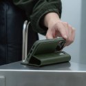 Moshi Overture MagSafe - Skórzane etui 3w1 z klapką iPhone 17 Pro (Moss Green)