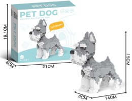 Zestaw klocków konstrukcyjnych Sznaucer 800 el. dla nastolatków 14+ i dorosłych