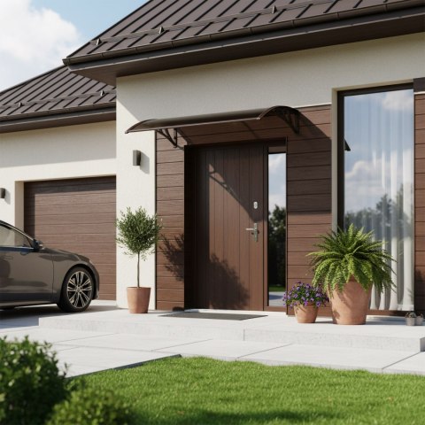 Daszek nad drzwi Eko 80x150cm brązowy