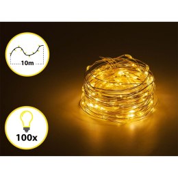 Lampki choinkowe druciki 100 LED 10 metrów