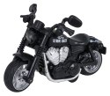 Metalowy Motocykl Czarny z Funkcją Świateł i Dźwięku