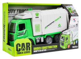 Śmieciarka z Funkcją Świateł i Dźwięku Zielona