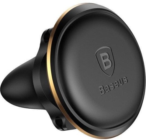 Uchwyt samochodowy Baseus Magnetic Air Vent Holder magnetyczny na kratkę nawiewu - czarno-złoty