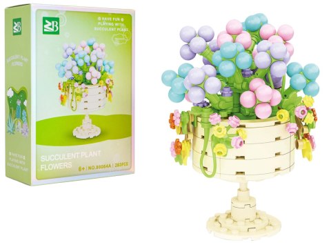 Zestaw klocków kreatywnych Kwiaty w kielichu 283 el. dla dzieci 6+