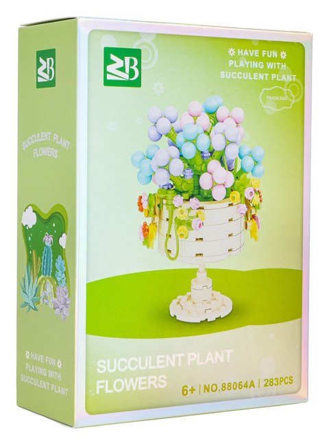 Zestaw klocków kreatywnych Kwiaty w kielichu 283 el. dla dzieci 6+