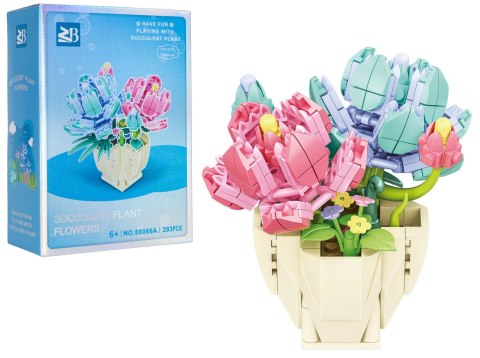 Zestaw klocków kreatywnych Kwiaty w doniczce 293 el. dla dzieci 6+