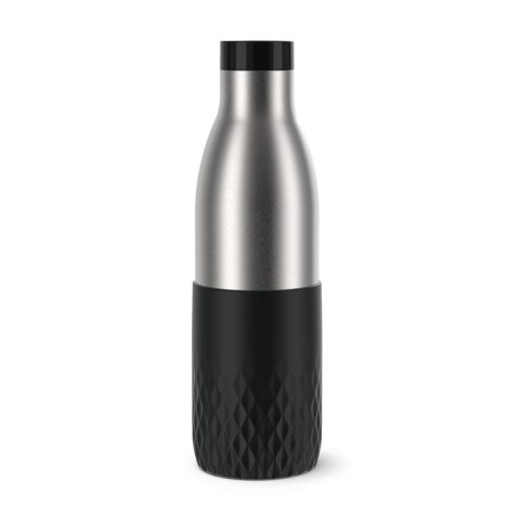 EMSA Bludrop Sleeve N3111100 bidon Codzienne użytkowanie 700 ml Stal nierdzewna Czarny, Stal nierdzewna