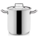 Garnek Stalowy 11 L ORION PRO Duży 24 cm Indukcja Zmywarka