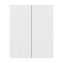 Smart dotykowy przełącznik ścienny Sonoff ZBM5-2C-80W (2-kanałowy) Zigbee