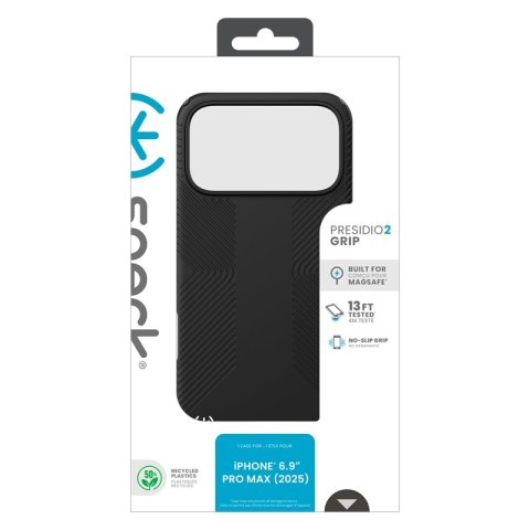 Speck Presidio2 Grip MagSafe - Etui iPhone 17 Pro Max (Black / Slate Grey / White)